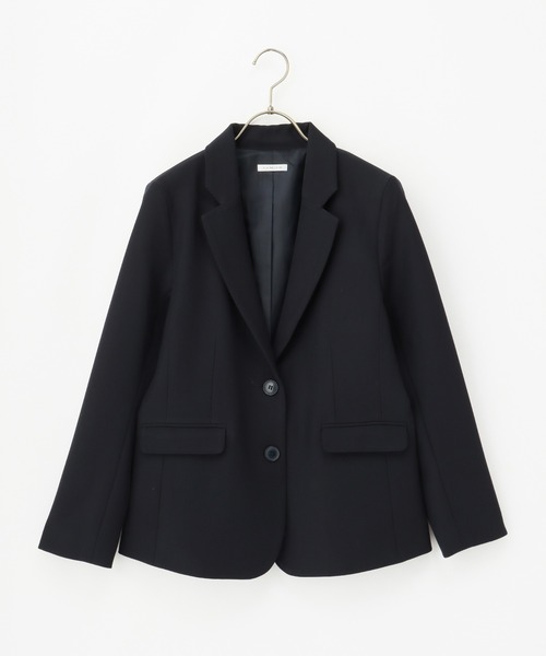 Honeys(ハニーズ)の「【ストレッチ/ウォッシャブル/イージーケア】2つ釦テーラード(テーラードジャケット・レディース・ネイビー/ベージュ/ブラック/杢グレー・S/M/L/LL/3L)」の9枚目の写真