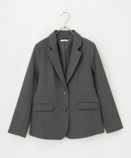 Honeys(ハニーズ)の「【ストレッチ/ウォッシャブル/イージーケア】2つ釦テーラード(テーラードジャケット・レディース・ネイビー/ベージュ/ブラック/杢グレー・S/M/L/LL/3L)」の11枚目の写真