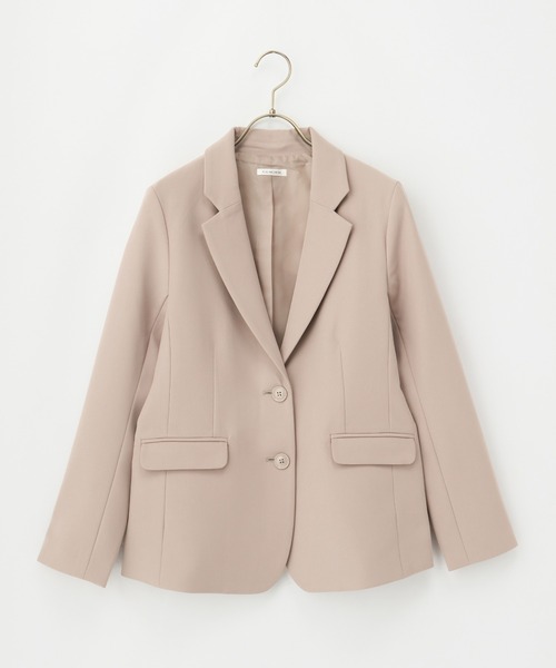 Honeys(ハニーズ)の「【ストレッチ/ウォッシャブル/イージーケア】2つ釦テーラード(テーラードジャケット・レディース・ネイビー/ベージュ/ブラック/杢グレー・S/M/L/LL/3L)」の13枚目の写真