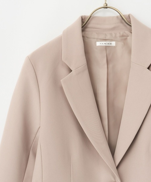 Honeys(ハニーズ)の「【ストレッチ/ウォッシャブル/イージーケア】2つ釦テーラード(テーラードジャケット・レディース・ネイビー/ベージュ/ブラック/杢グレー・S/M/L/LL/3L)」の14枚目の写真