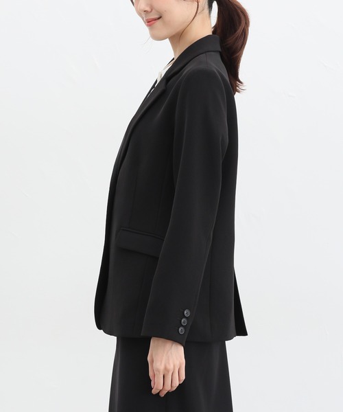 Honeys(ハニーズ)の「【ストレッチ/ウォッシャブル/イージーケア】2つ釦テーラード(テーラードジャケット・レディース・ネイビー/ベージュ/ブラック/杢グレー・S/M/L/LL/3L)」の16枚目の写真