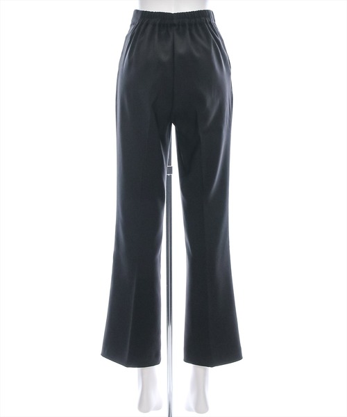 clear（クリア）の「ストレッチセミフレアパンツ [美脚シルエット スタイルアップ 脚長 オフィスカジュアルにも]≪2024AW新作≫（スラックス・レディース・ブラック/アイボリー・M/S）」の6枚目の写真