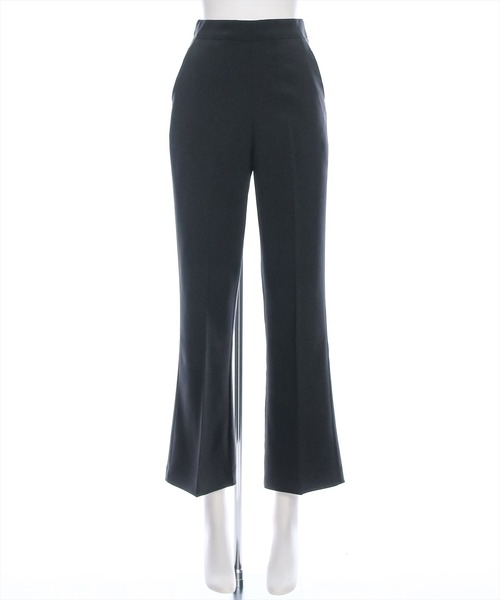 clear（クリア）の「ストレッチセミフレアパンツ [美脚シルエット スタイルアップ 脚長 オフィスカジュアルにも]≪2024AW新作≫（スラックス・レディース・ブラック/アイボリー・M/S）」の14枚目の写真