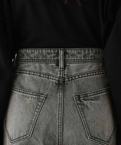 RAGEBLUE（レイジブルー）の「ヴィンテージライク/ダメージオーバーダイデニム（デニムパンツ・レディース・ブルー/ブラック・FREE/LARGE）」の20枚目の写真