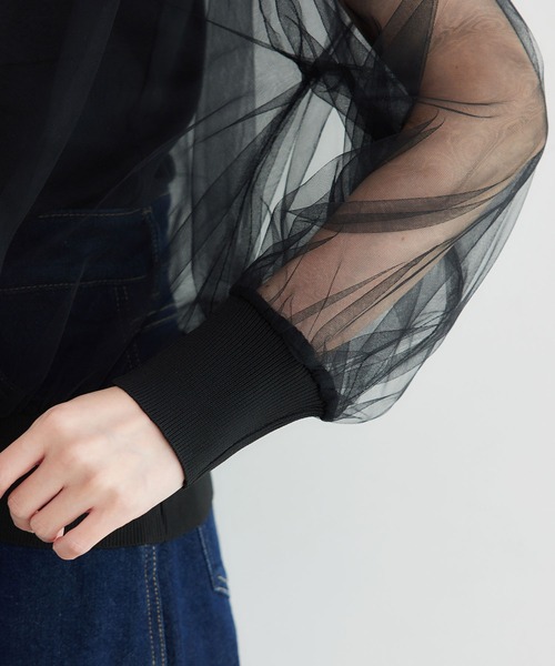 ROPE' PICNIC（ロペピクニック）の「シアーチュールカーディガン（カーディガン/ボレロ・レディース・キナリ/ブラック・38）」の22枚目の写真