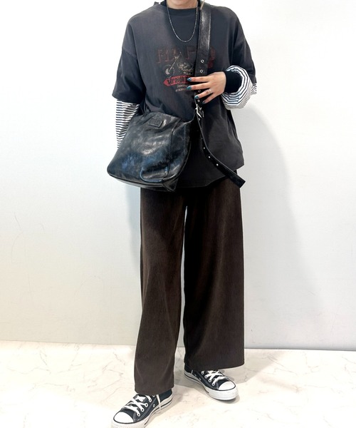 CECIL McBEE(セシルマクビー)の「カットコールワイドパンツ(その他パンツ・レディース・ブラウン/ブラック/グレー/カーキ/グレイッシュベージュ/アイボリー・LARGE/MEDIUM)」の4枚目の写真