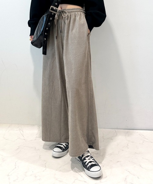 CECIL McBEE(セシルマクビー)の「カットコールワイドパンツ(その他パンツ・レディース・ブラウン/ブラック/グレー/カーキ/グレイッシュベージュ/アイボリー・LARGE/MEDIUM)」の5枚目の写真