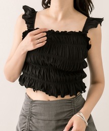 OLIVE des OLIVE | シャーリングキャミソール(キャミソール)