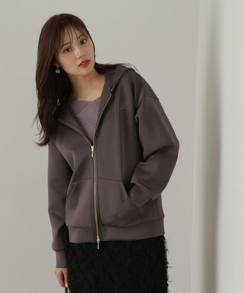 PROPORTION BODY DRESSING(プロポーションボディドレッシング)の「段ボールニットジップパーカー / 1214260901(パーカー・レディース・ホワイト系その他/ダークグレー/グレー・FREE)」の20枚目の写真
