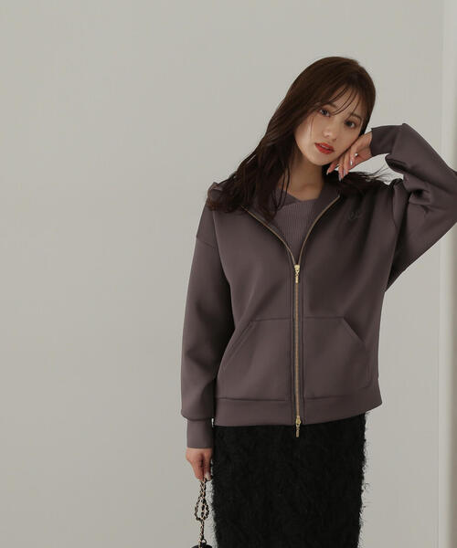 PROPORTION BODY DRESSING(プロポーションボディドレッシング)の「段ボールニットジップパーカー / 1214260901(パーカー・レディース・ホワイト系その他/ダークグレー/グレー・FREE)」の21枚目の写真