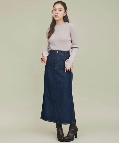 31 Sons de mode(トランテアン ソン ドゥ モード)の「ラメモックネックニット(ニット/セーター・レディース・ピンク/ブラック/サックスブルー/イエロー・フリー)」の7枚目の写真