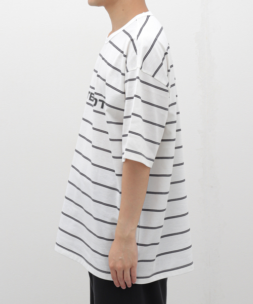 TIGHTBOOTH PRODUCTION(タイトブースプロダクション)の「TIGHTBOOTH / タイトブース LOGO BOADER T-SH(Tシャツ/カットソー・メンズ・ブラック/ホワイト・MEDIUM/LARGE)」の10枚目の写真