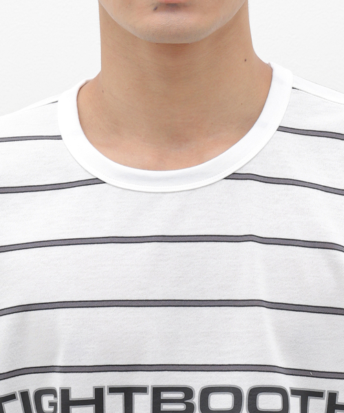 TIGHTBOOTH PRODUCTION(タイトブースプロダクション)の「TIGHTBOOTH / タイトブース LOGO BOADER T-SH(Tシャツ/カットソー・メンズ・ブラック/ホワイト・MEDIUM/LARGE)」の12枚目の写真