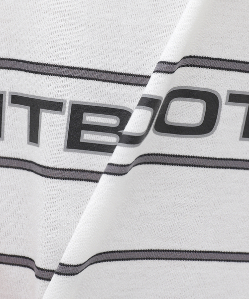 TIGHTBOOTH PRODUCTION(タイトブースプロダクション)の「TIGHTBOOTH / タイトブース LOGO BOADER T-SH(Tシャツ/カットソー・メンズ・ブラック/ホワイト・MEDIUM/LARGE)」の7枚目の写真