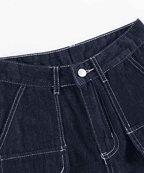 Doux Belle（ドゥーベル）の「ワイドフレアデニム（デニムパンツ・レディース・インディゴブルー・X-SMALL/SMALL/MEDIUM/LARGE）」の9枚目の写真