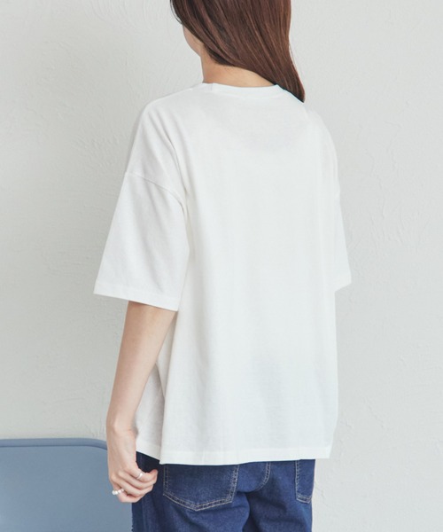 pairmanon(ペアマノン)の「【シナモロール】【ウィッシュミーメル】リンクコーデ 大人 ワンポイント刺繍Tシャツ(Tシャツ/カットソー・レディース・ホワイト系その他/ホワイト系その他2・FREE)」の7枚目の写真