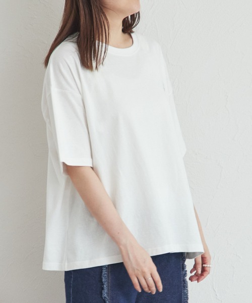 pairmanon(ペアマノン)の「【シナモロール】【ウィッシュミーメル】リンクコーデ 大人 ワンポイント刺繍Tシャツ(Tシャツ/カットソー・レディース・ホワイト系その他/ホワイト系その他2・FREE)」の12枚目の写真