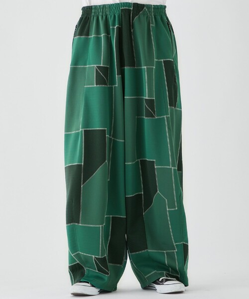 ニードルス　トラックパンツ　xs needles 別注　studious 茶×緑 NEEDLES |〈別注〉 Track Pants