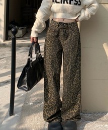 デニムパンツ（レオパード柄）ファッション通販 - ZOZOTOWN