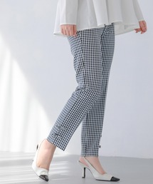 Fit more | 裾リボンギンガムテーパードパンツ(その他パンツ)