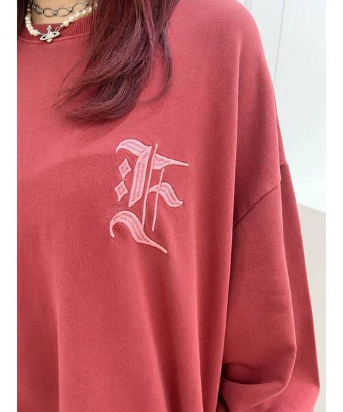 EVRIS（エヴリス）の「Eロゴピグメントオーバーサイズスウェット（スウェット・レディース・レッド/ネイビー/グレー・FREE）」の20枚目の写真