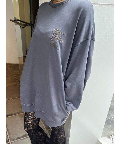 EVRIS（エヴリス）の「Eロゴピグメントオーバーサイズスウェット（スウェット・レディース・レッド/ネイビー/グレー・FREE）」の15枚目の写真