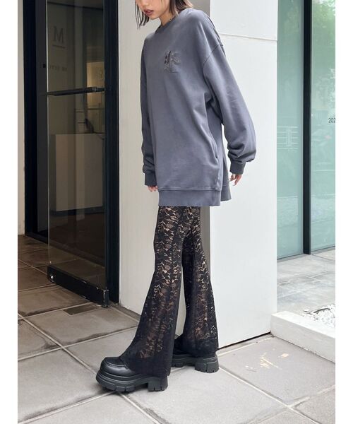 EVRIS（エヴリス）の「Eロゴピグメントオーバーサイズスウェット（スウェット・レディース・レッド/ネイビー/グレー・FREE）」の17枚目の写真