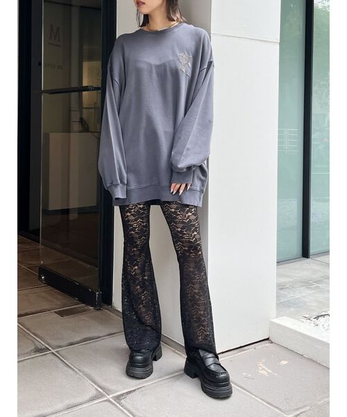 EVRIS（エヴリス）の「Eロゴピグメントオーバーサイズスウェット（スウェット・レディース・レッド/ネイビー/グレー・FREE）」の18枚目の写真