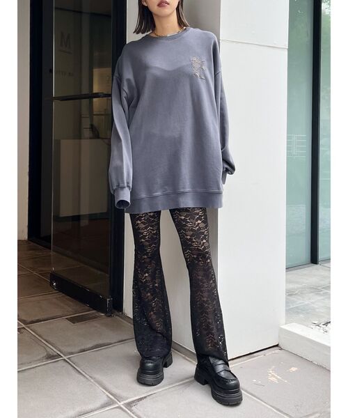 EVRIS（エヴリス）の「Eロゴピグメントオーバーサイズスウェット（スウェット・レディース・レッド/ネイビー/グレー・FREE）」の19枚目の写真