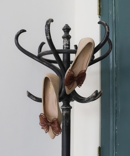 ASTORIA ODIER（アストリアオディール）の「オーガンジーリボン２WAYパンプス（パンプス・レディース・ホワイト×ブラック/ブラック/シルバー/サックスブルー系/ライトグレー/ベージュ/チャコールグレー・SMALL/MEDIUM/LARGE）」の5枚目の写真