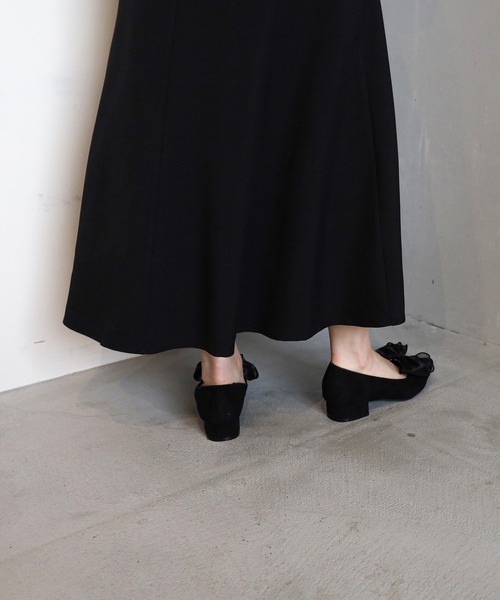 ASTORIA ODIER（アストリアオディール）の「オーガンジーリボン２WAYパンプス（パンプス・レディース・ホワイト×ブラック/ブラック/シルバー/サックスブルー系/ライトグレー/ベージュ/チャコールグレー・SMALL/MEDIUM/LARGE）」の14枚目の写真