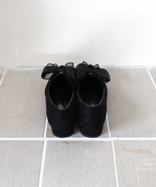 ASTORIA ODIER（アストリアオディール）の「オーガンジーリボン２WAYパンプス（パンプス・レディース・ホワイト×ブラック/ブラック/シルバー/サックスブルー系/ライトグレー/ベージュ/チャコールグレー・SMALL/MEDIUM/LARGE）」の20枚目の写真