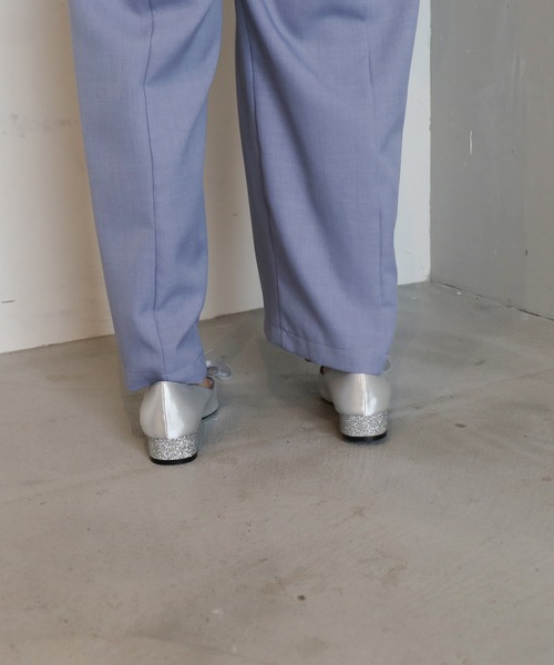 ASTORIA ODIER（アストリアオディール）の「オーガンジーリボン２WAYパンプス（パンプス・レディース・ホワイト×ブラック/ブラック/シルバー/サックスブルー系/ライトグレー/ベージュ/チャコールグレー・SMALL/MEDIUM/LARGE）」の11枚目の写真