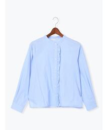 Te chichi TERRASSE | バンドカラー前立てフリルブラウス(シャツ/ブラウス)