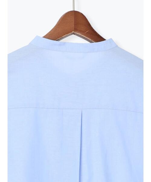 Te chichi TERRASSE（テチチテラス）の「バンドカラー前立てフリルブラウス（シャツ/ブラウス・レディース・オフホワイト/ネイビー/サックスブルー・F）」の17枚目の写真