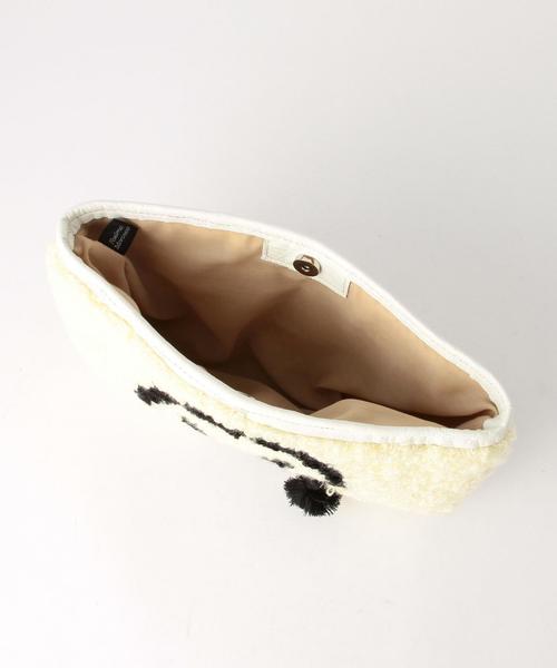 Another Edition（アナザーエディション）の「AnotherEdition×Fatima Moroccoスマイルクラッチバッグ/AE×Fatima/M SML CLT◆（クラッチバッグ・レディース・ホワイト/ブラック・フリー）」の8枚目の写真