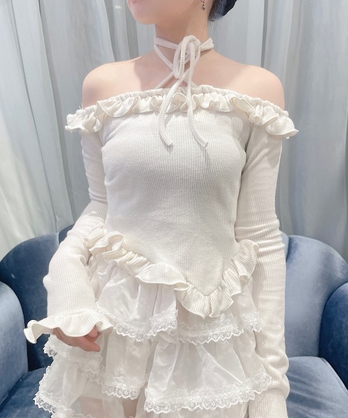 lilLilly オフショルフーディートップス lilLilly オフショルフーディートップス lilLilly オフショル