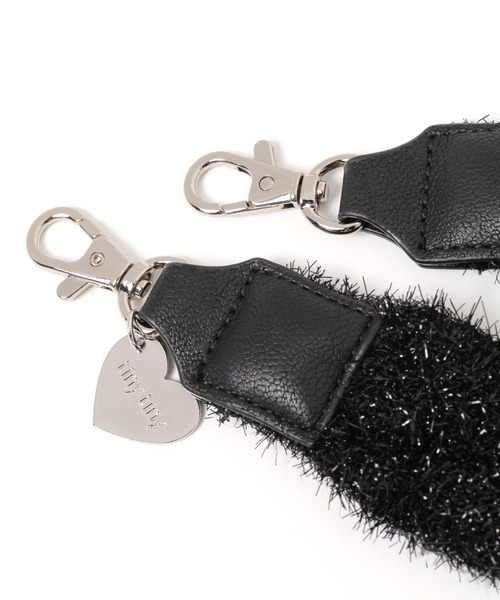 tiny tiny（ティニーティニー）の「ラメニットストラップ[tiny tiny(ティニーティニー)]（スマホグッズ・レディース・ブラック/グレー/ピンク・0）」の4枚目の写真