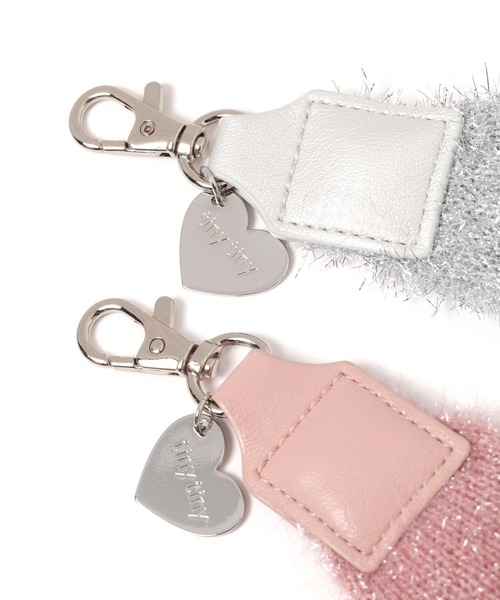 tiny tiny（ティニーティニー）の「ラメニットストラップ[tiny tiny(ティニーティニー)]（スマホグッズ・レディース・ブラック/グレー/ピンク・0）」の6枚目の写真