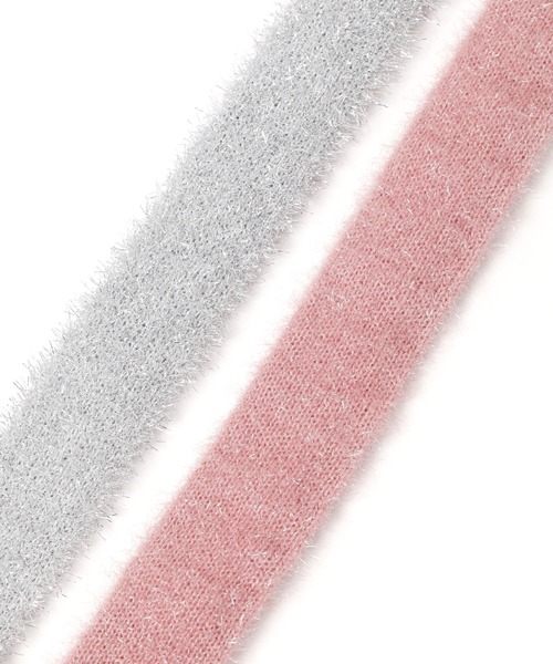 tiny tiny（ティニーティニー）の「ラメニットストラップ[tiny tiny(ティニーティニー)]（スマホグッズ・レディース・ブラック/グレー/ピンク・0）」の7枚目の写真