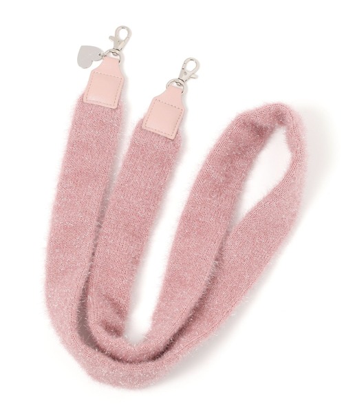 tiny tiny（ティニーティニー）の「ラメニットストラップ[tiny tiny(ティニーティニー)]（スマホグッズ・レディース・ブラック/グレー/ピンク・0）」の10枚目の写真