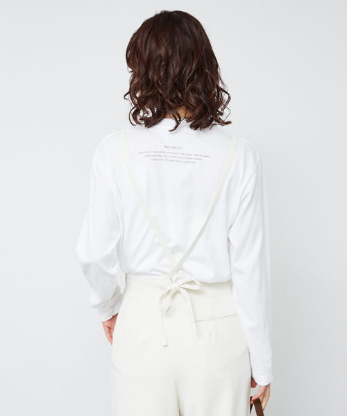 Rouge vif Anna（ルージュヴィフアンナ）の「シンプルロゴプリントロンT（Tシャツ/カットソー・レディース・ブラウン/ネイビー・フリー）」の8枚目の写真