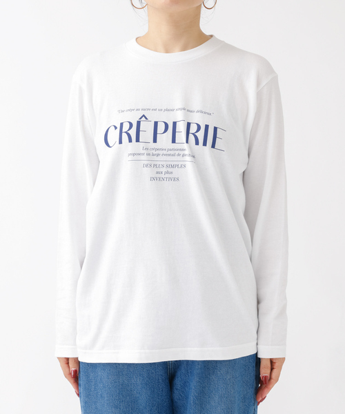 Rouge vif Anna（ルージュヴィフアンナ）の「シンプルロゴプリントロンT（Tシャツ/カットソー・レディース・ブラウン/ネイビー・フリー）」の19枚目の写真