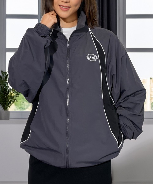 セール】バルーンスリーブ ナイロン タスラン スタンドネック