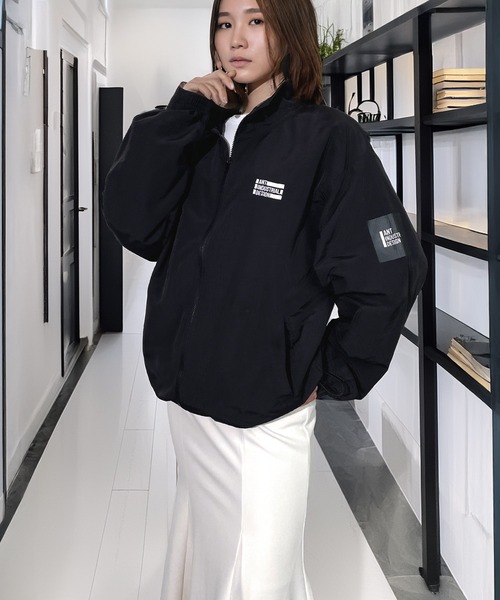 セール】萌え袖 バルーンスリーブ ナイロン タスラン スタンドネック