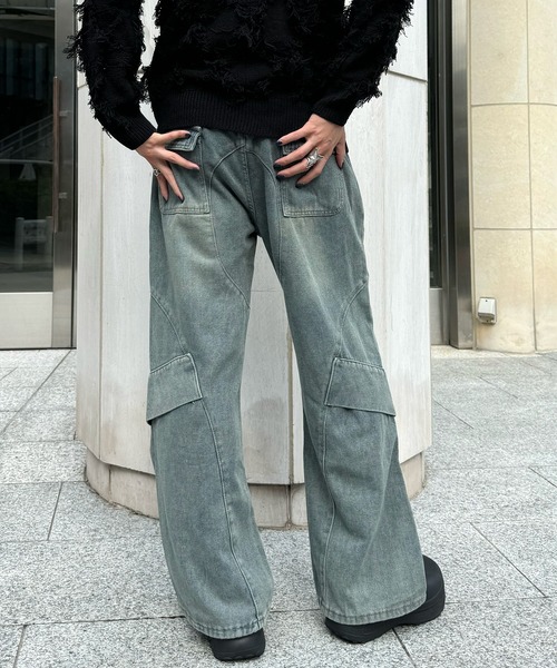 tinkerend（ティンカーエンド）の「Twist Vintage Denim Pants / ツイストヴィンテージデニムパンツ（デニムパンツ・メンズ・ブルー・L/M/XL）」の11枚目の写真