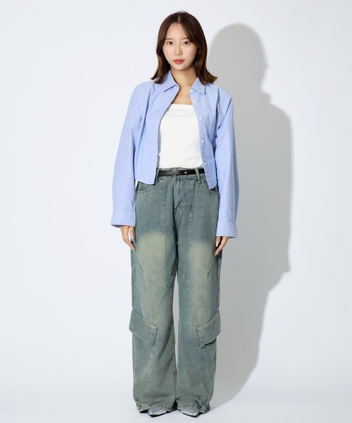 tinkerend（ティンカーエンド）の「Twist Vintage Denim Pants / ツイストヴィンテージデニムパンツ（デニムパンツ・メンズ・ブルー・L/M/XL）」の8枚目の写真