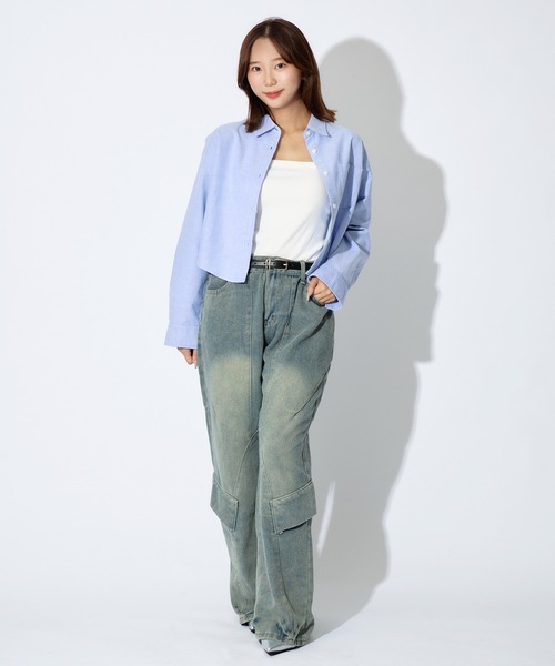 tinkerend（ティンカーエンド）の「Twist Vintage Denim Pants / ツイストヴィンテージデニムパンツ（デニムパンツ・メンズ・ブルー・L/M/XL）」の10枚目の写真