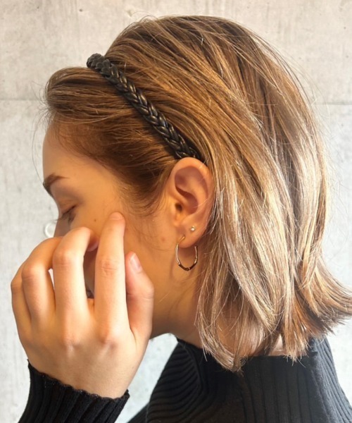 ciite'（シーテ）の「クロス編み カチューシャ（カチューシャ・レディース・ブラック/カーキ/ブラウン・FREE）」の2枚目の写真