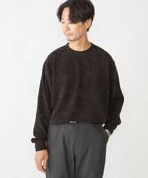 SHIPS:〈手洗い可能〉モール ダブルフェイス クルーネック プルオーバー